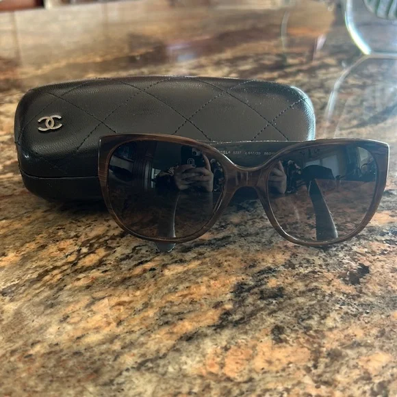 CHANEL | Accessories | Chanel Tweed Sunglasses In Perfect  display picture 1